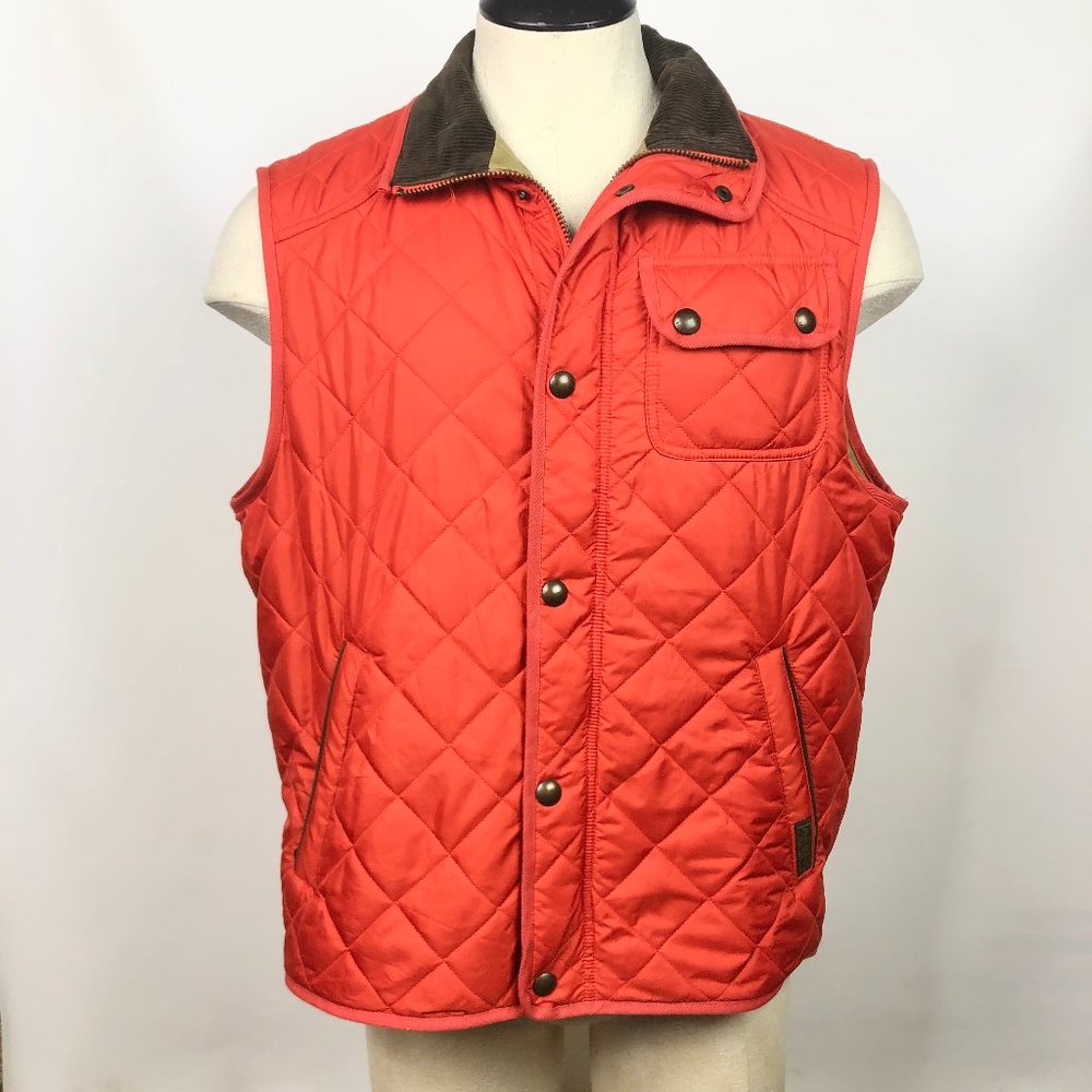 VTG Polo Ralph Lauren & Co Hunting Vest L Orange